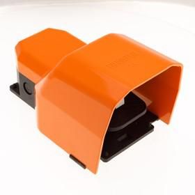 Педаль с защитной крышкой 2 скорости 2x(1НО+1НЗ)+(1НО+1НЗ) оранж. EMAS PDKS11VX20T