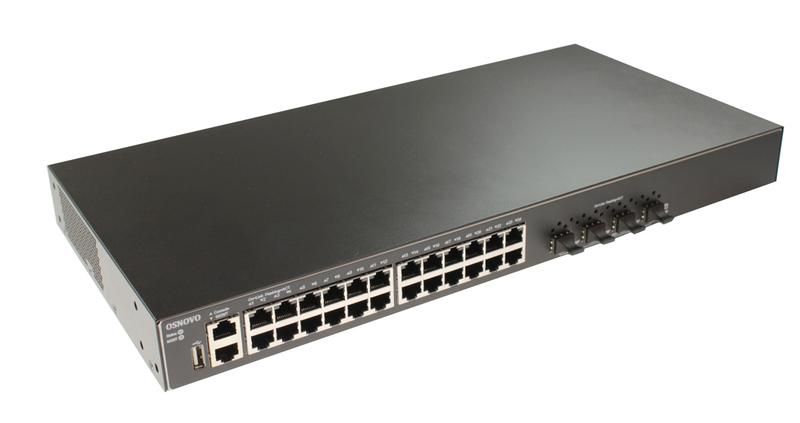 Коммутатор управляемый стекируемый L3 SW-24G4X-L3ST Gigabit Ethernet на 24хRJ45 + 4х10G SFP+ Uplink OSNOVO 14695 OSNOVO арт. 14695