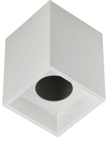 Светильник декоративный 4112 накладной потолочный под лампу GU10 белый пластик IEK - LT-UPB0-4112-GU10-1-K01