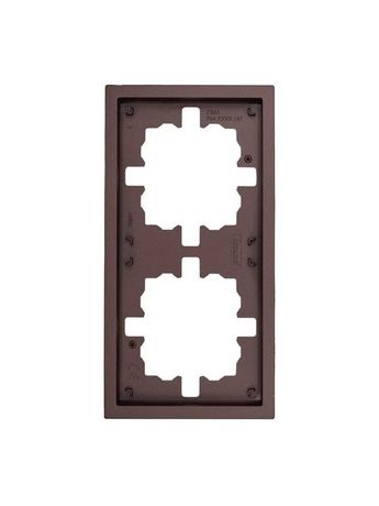 Рамка 2-мест. горизонт. ZIMA шоколад LEZARD 704-7300-147