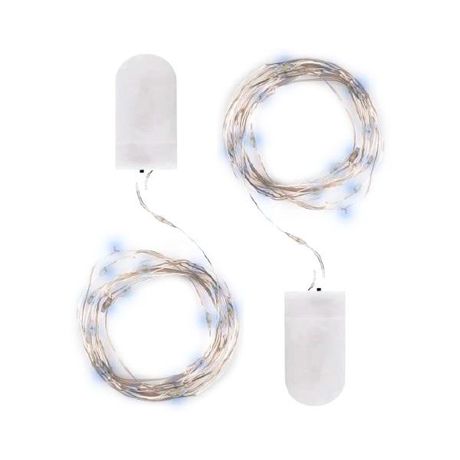 Комплект гирлянд декоративных, питание от ЭП DC-G05-20WS2, 2 шт., бел. 20 LED, 2xCR2032, IP20 | .5048010 ФАZА ФАЗА