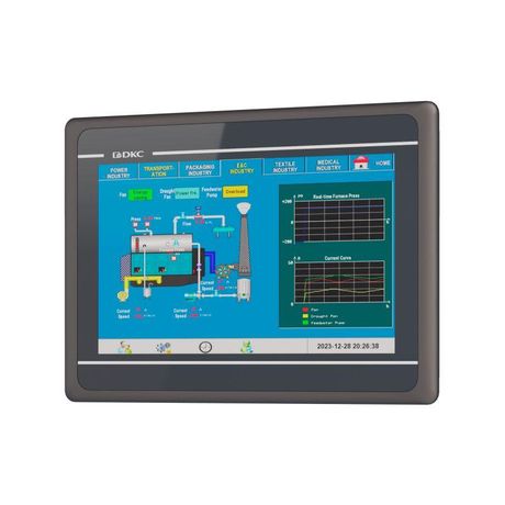 Промышленная операторская панель, диагональ 10.1", 16,77М цветов дисплей TFT, разрешение 1024×600 px, порты: 2 COM, 1 Micro USB, Ethernet | H ДКС H1000-T100E