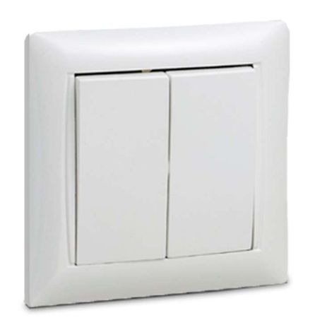 Выключатель 2-кл. СП Valenzo 6023 10А IP20 бел. ASD / IN HOME 4690612006314