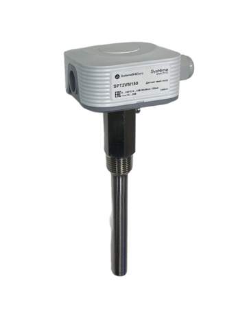 Датчик температуры погружной, 0...+100 град 0...10В RS485/Modbus 150мм ~24В±20%/=15...35В с гильзой 100мм - SPT2VM150 APC