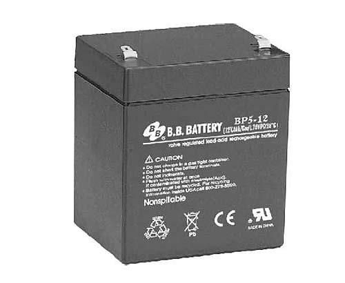 Аккумулятор 12В 5А.ч BP 5-12 B.B. Battery B.B.Battery 1906648А