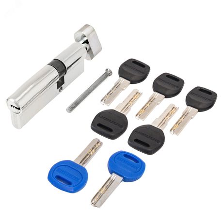 Механизм цилиндровый для врезных замков, АЛЛЮР DL-02 90 (30 верт. х10х50) СP хром - 5785 ПТК