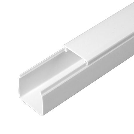 Кабель-канал белый 25х25 (48м/уп) 2-й замок в г/к | PR.062525 Промрукав Строитель