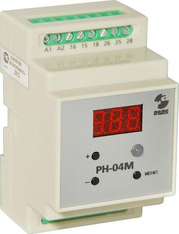 Реле контроля напряжения РН-04М 220В 50Гц контроль однофазной сети по двум верхним и нижним порогам срабатывание без выдержки времени 4 исполн. ток контактов 5А 1п на каждый порог УХЛ4 Автоматика A8223-77135990