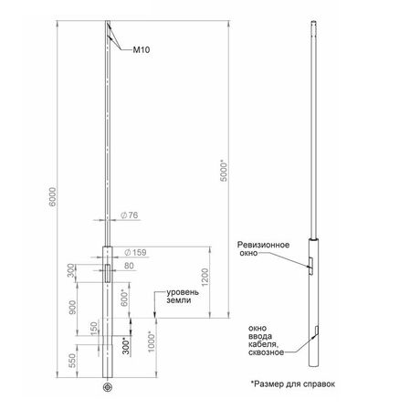 Опора Пересвет ОП2-5.0-1.0 горячеоцинкованная - В00002236