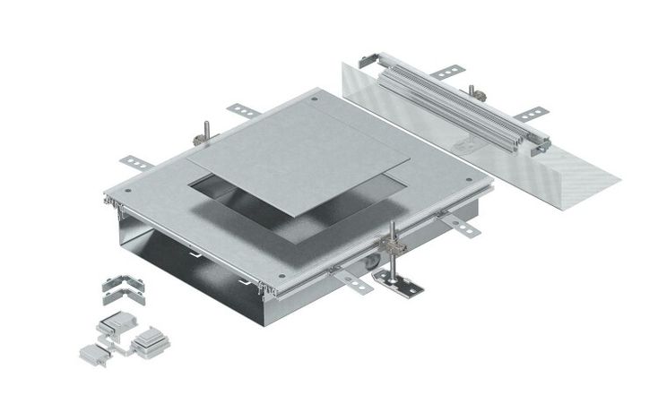 Монтажная секция для канала OKA-W 6050 лючка GES9 (сталь) (OKA-W A 9) | 7424904 OBO Bettermann