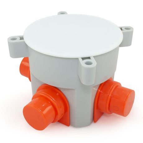 Коробка установочная для заливки бетоном безгалогенная (HF) 70х72 (120 шт/кор) IP44 | 80-0530 Промрукав Строитель