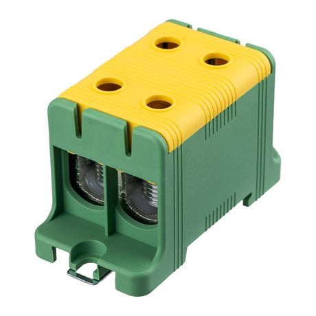 Клемма вводная силовая распределительная КВС 16-95кв.мм 2-рядная PE желт./зел. Rexant 11-2117 MEET