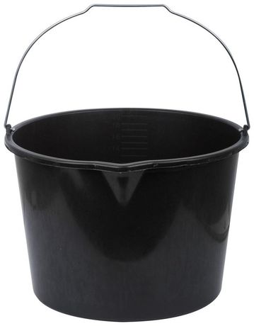 Ведро строительное 20л для перемешивания раствора с носиком пластик. КУРС 04088