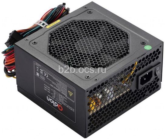 Блок питания QD450 80+ Power Supply QDION ATX 450Вт 120мм 3xSATA 1xPCI-E(6+2) APFC FSP 1000430222