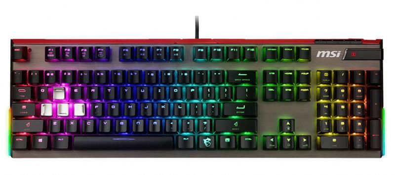 Клавиатура Vigor GK80 RU механич. черн. USB Multimedia for gamer LED S11-04RU215-HH6 MSI 1427061