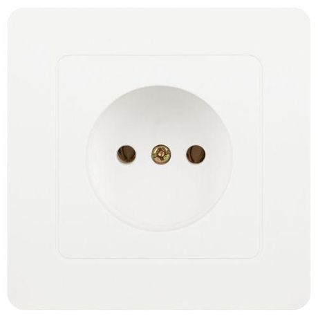 Розетка однофазная скрытого монтажа, в рамку без шторок белый 16А 250В IP20 винтовые зажимы 7-201-01 Intro Style - Б0060637 ЭРА