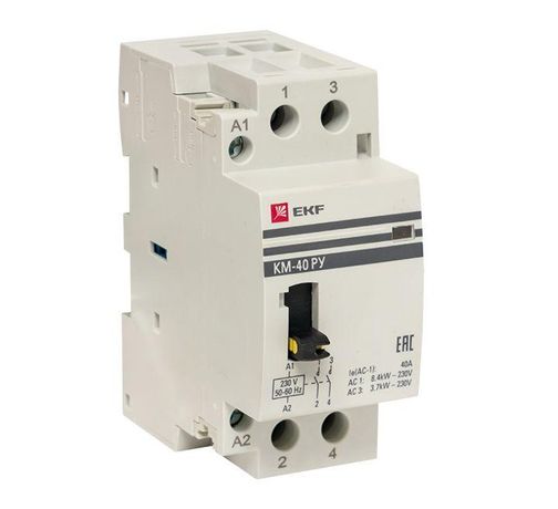 Контактор модульный КМ РУ 63А 1NO+1NC (2 мод.) EKF PROxima | km-2m-63-11