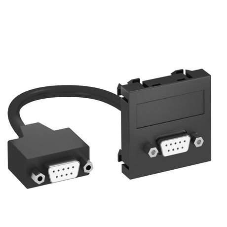 Мультимедийная рамка D-Sub9 Modul45 (черный) (MTG-DB9 F SWGR1) | 6104685 OBO Bettermann