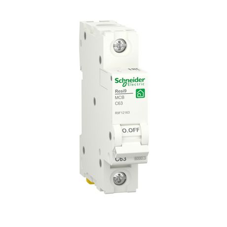 Выключатель автоматический однополюсной С 63А 1P 6000A RESI9 | R9F12163 Schneider Electric APC