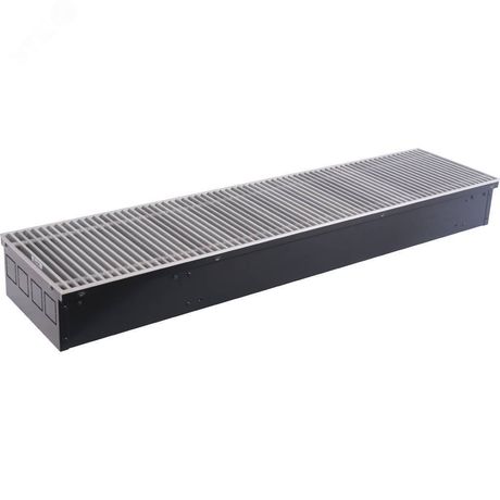 Конвектор внутрипольный SCN 110.240.1000 с естественной конвекцией (решетка роликовая, анодированный алюминий) - SCN-1100-1124100 STOUT RG008TBK1NB26T