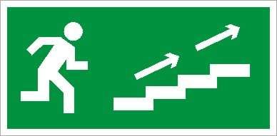 Пиктограмма "По лестнице вверх направо" ПЭУ 006 135х260 SIRAH IP65 СТ 2502002640 Световые Технологии