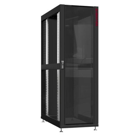 Шкаф серверный 45U 800х1070 передняя дверь: стекло IP41. задняя одностворчатая глухой металл IP51. боковые панели: без. цвет: черный RAL9005 - NS 8145.9120 SYSMATRIX