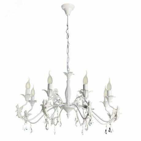 Люстра подвесная ANGELINA E14 8х40Вт Металл Белый - A5349LM-8WH Arte Lamp