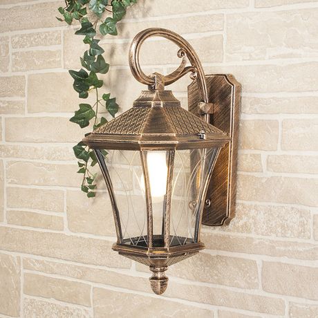 Светильник садово-парковый GLXT-1450D Virgo D черное золото настенный | a031926 Elektrostandard