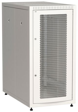 Шкаф LINEA E 24U 600х1000мм двери 2шт перфорированная и металл серый - LE35-24U61-PM IEK