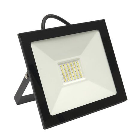 Прожектор светодиодный SFL90-50 2835 SMD 50W 6400K AC220V/50Hz IP65, черный в компактном корпусе, 205*30*160мм | 55066 SAFFIT FERON