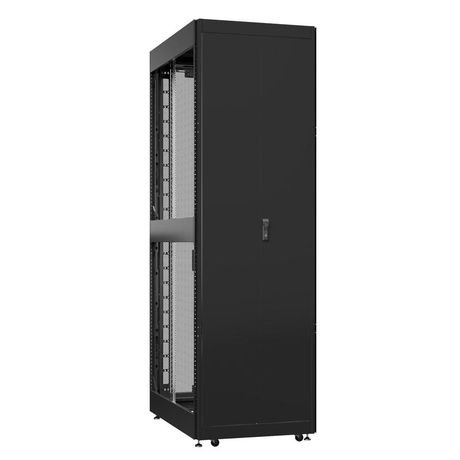 Шкаф серверный 52U 800х1200 передняя дверь: двустворчатая глухой металл IP51. задняя перфорированная IP20. боковые панели: без. цвет: черный RAL9005 - EX 8252.9540 SYSMATRIX