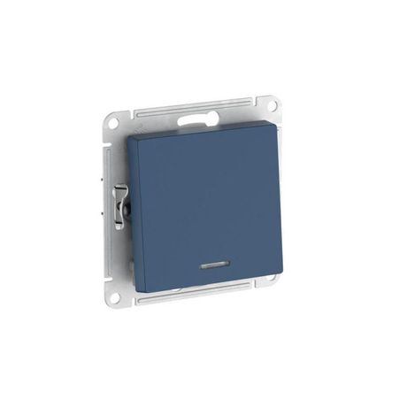 Переключатель 1-кл. AtlasDesign (сх. 6а) 10AX с подсветкой быстрозажим. клем. механизм аквамарин SE ATN001163S APC