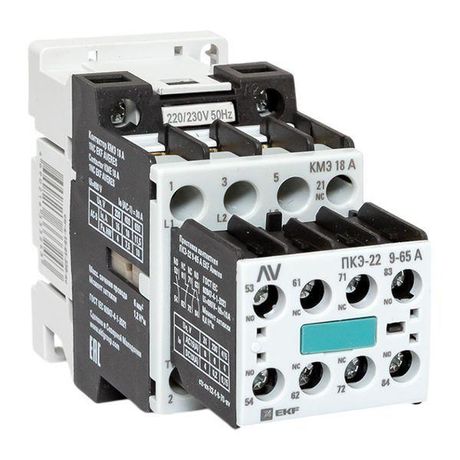 Комплект КМЭ 18А 1NC 230В АС с дополнительными контактами 2НО+2НЗ EKF AVERES | ctr-s-18-01-230-av-22