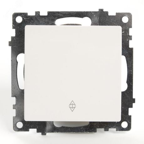 Переключатель 1-клавишный (механизм), 250В, 10А, серия Катрин, GLS10-7105-01, белый | 39572 STEKKER FERON