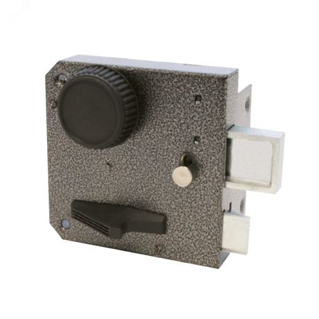 Замок накладной цилиндровый для деревянных дверей, АЛЛЮР ЗН3А (П) серебро - 10732 ПТК