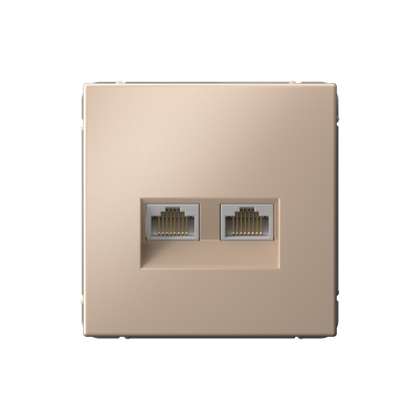 Розетка компьютерная 2-м ArtGallery RJ45 + кат.5E механизм песочн. SE GAL001285 APC