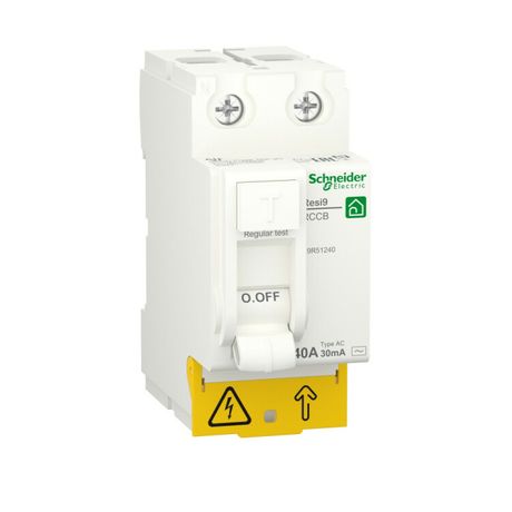 Выключатель дифференциального тока (УЗО) 40А 2P 30мА тип AC RESI9 | R9R51240 Schneider Electric