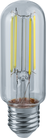 Лампа светодиодная филаментная 14 442 NLL-F-T39-7-230-4K-E27-CL FILAMENT прозрачная E27 176-264В 110мм Navigator 14442