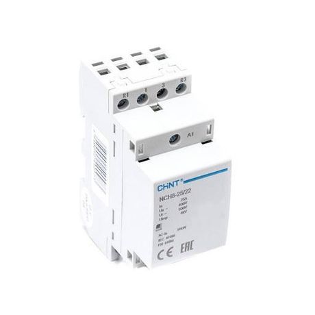 Контактор модульный NCH8-25/22 25A 2НЗ+2НО AC220/230В, 50Гц (R) | 256091 CHINT