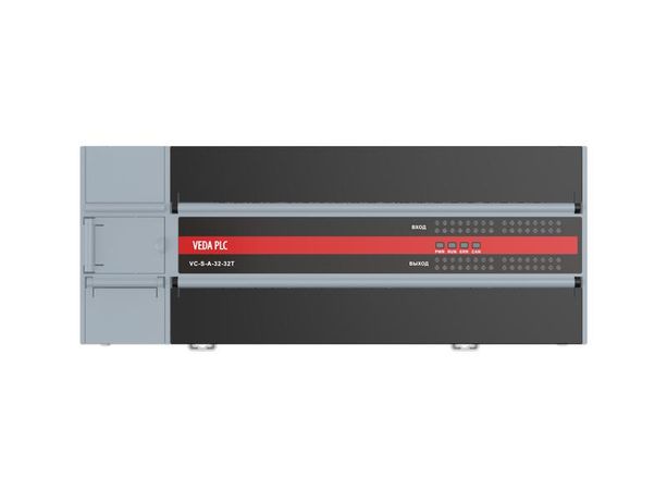 Контроллер программируемый логический VC-S-D-32-32R 24В DC 32 вх. сигналов вых. реле 2 порта связи 1 порт CANOpen Ethernet RoHS VEDA CBV30015