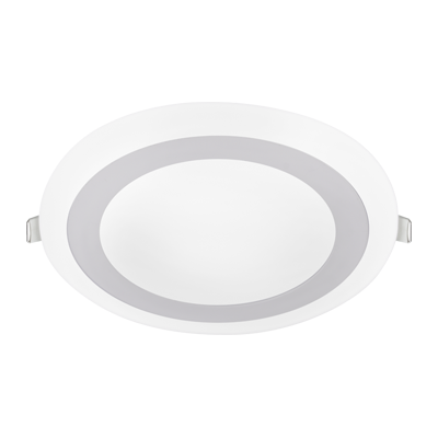 Светильник светодиодный встраиваемый круглый RLP-BL 16Вт 230В 4000К 960Лм 195мм с подсветкой белая IP20 | 4690612032979 IN HOME