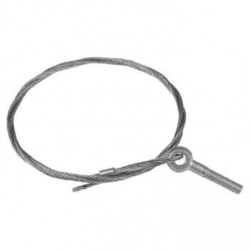 Трос стальной с рым-болтом М6 L=7м (2мм) | trrbm6-7 EKF