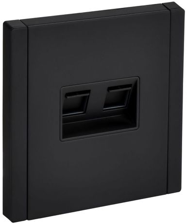 Розетка компьютерная 2-м FORTE&PIANO FP133M RJ45 кат.5E черн. IEK FP-K20-1-M-K02 IEK (ИЭК) арт. FP-K20-1-M-K02