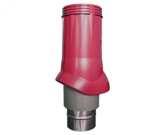 Выход вентиляционный пластиковый изолированный D125/160, цвет Crimson - 00-99004526$VWO 125-160 ЭРА VWO