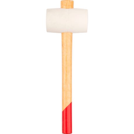 Киянка 50мм 340г деревянная ручка резиновая бел. КУРС 45332