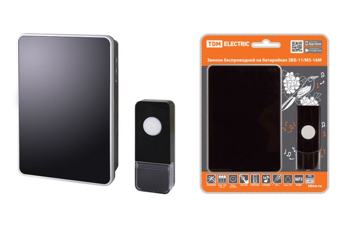Звонок ЗББ-11/М5-16М (беспр., бат., мн.код., 200м) | SQ1901-0033 TDM