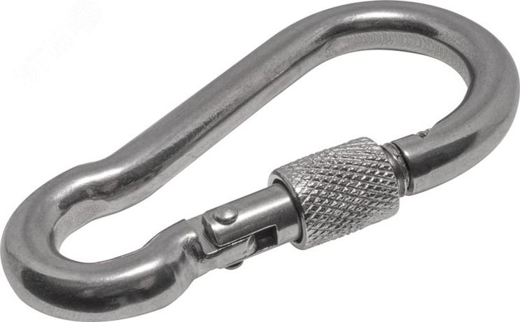 Карабин пожарный с фиксатором 7X70 А4 - КПФ КМП