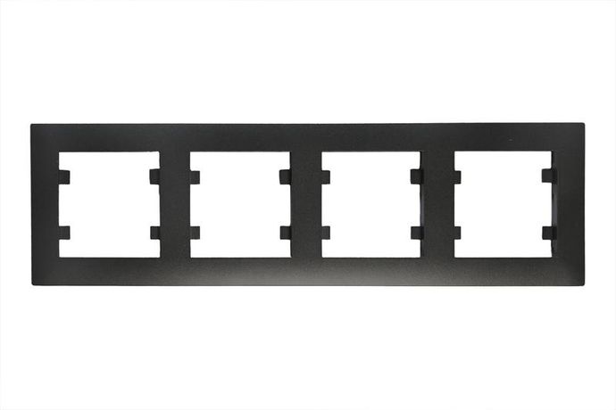 Рамка 4-м Karea RIZZ STAR чер. Makel 88054704