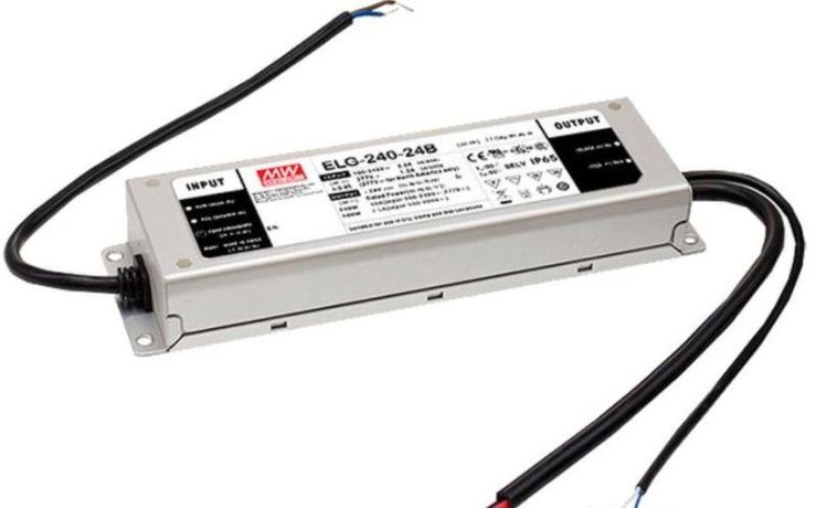 Драйвер 240Вт 24В для светодиодной ленты Meanwell IP67 диммер DALI 244x71x37.5 VARTON ELG-240-24DA-3Y VARTA