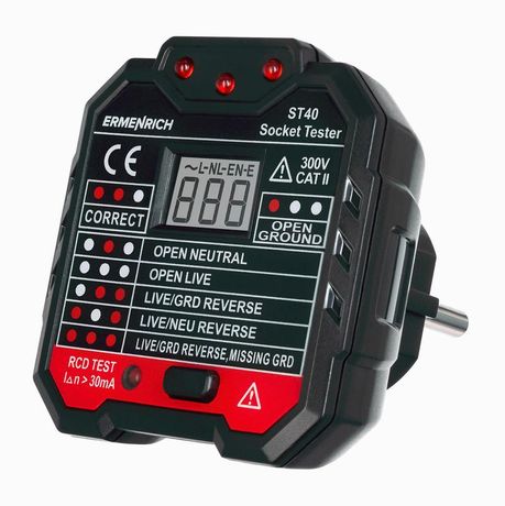 Тестер розеток Zing ST40 Ermenrich 82963 Ermenrich арт. 82963